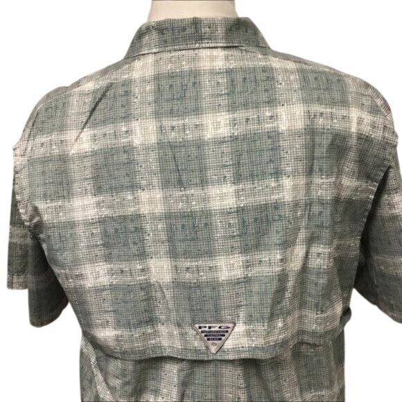 Columbia Mens Performance Fishing Gear Short Sleeve Button Down Shirt, size S - Picture 6 of 8
